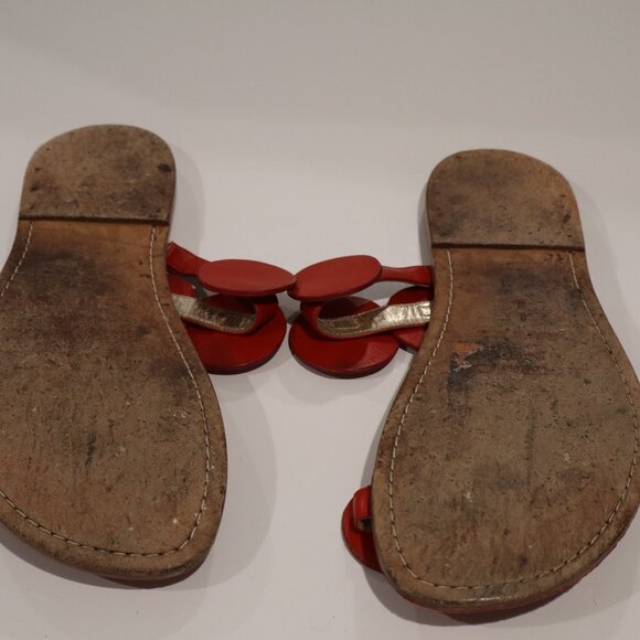 Bernardo 1946 Red Flip Flops Made in Italy - Size 8 - Picture 9 of 9